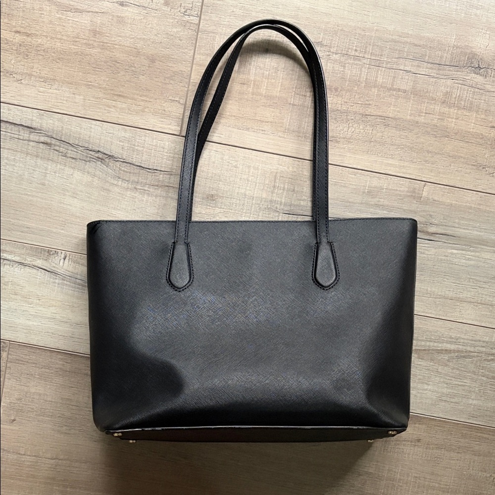 Kate Spade Black Tote w/ Laptop Sleeve - Picture 3 of 7